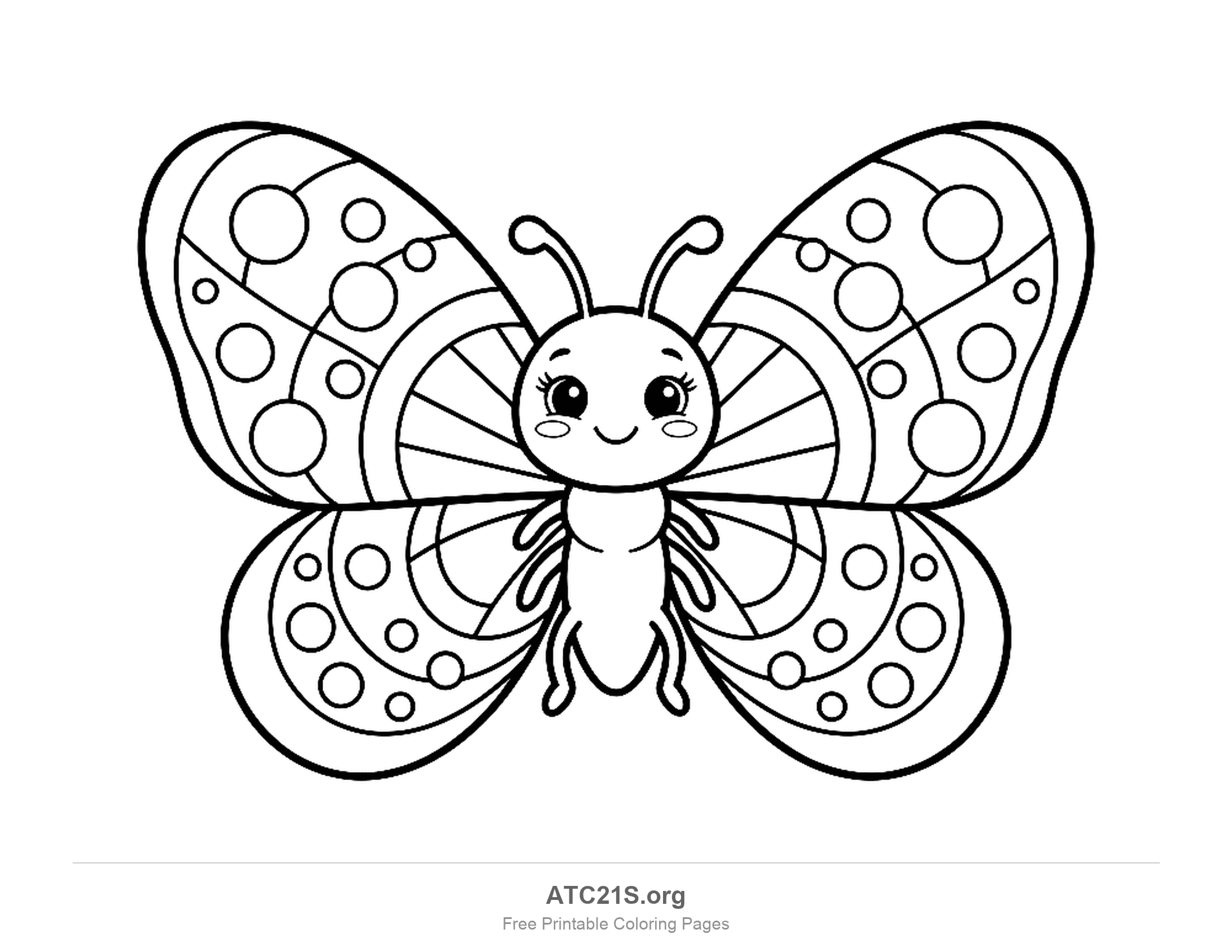Butterfly coloring page
