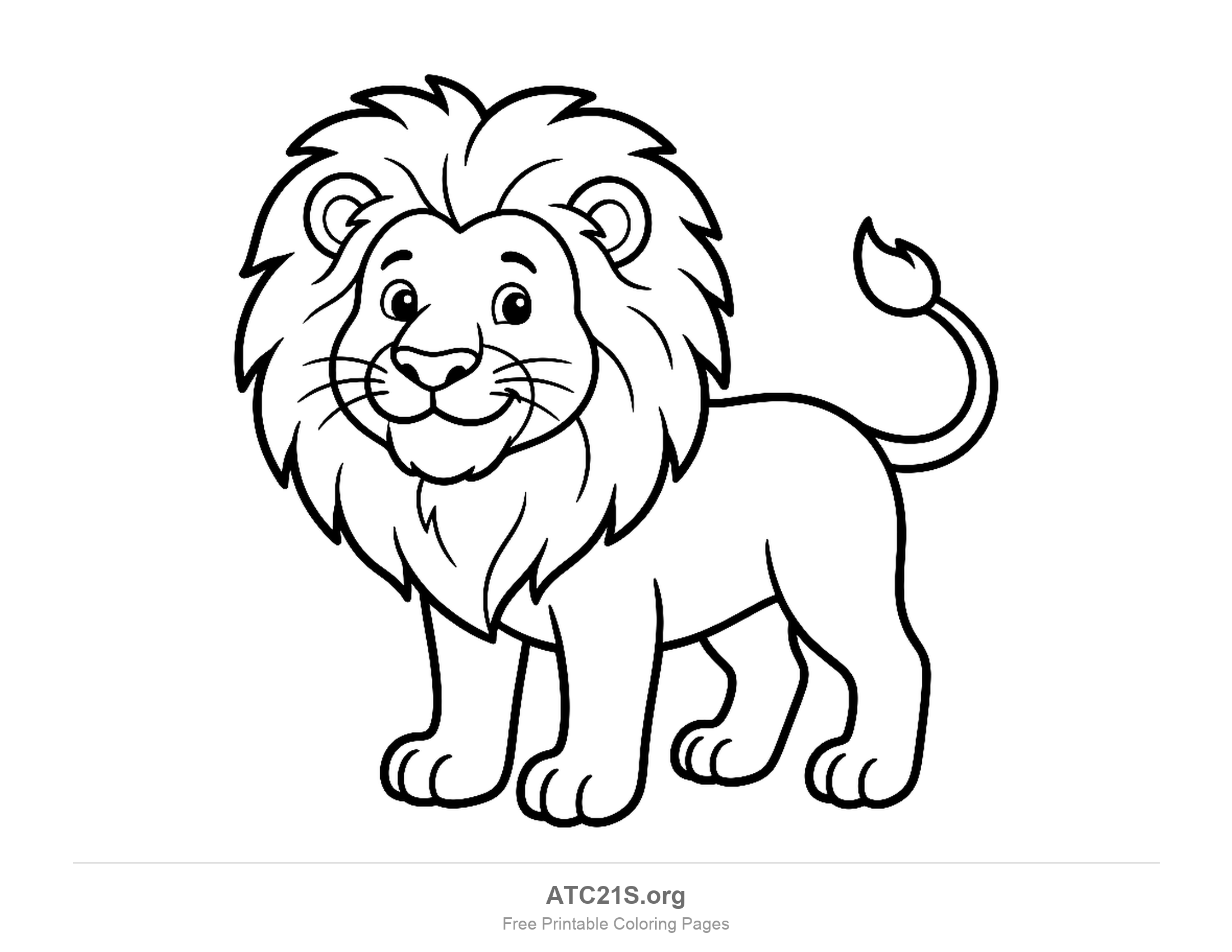 Lion coloring page