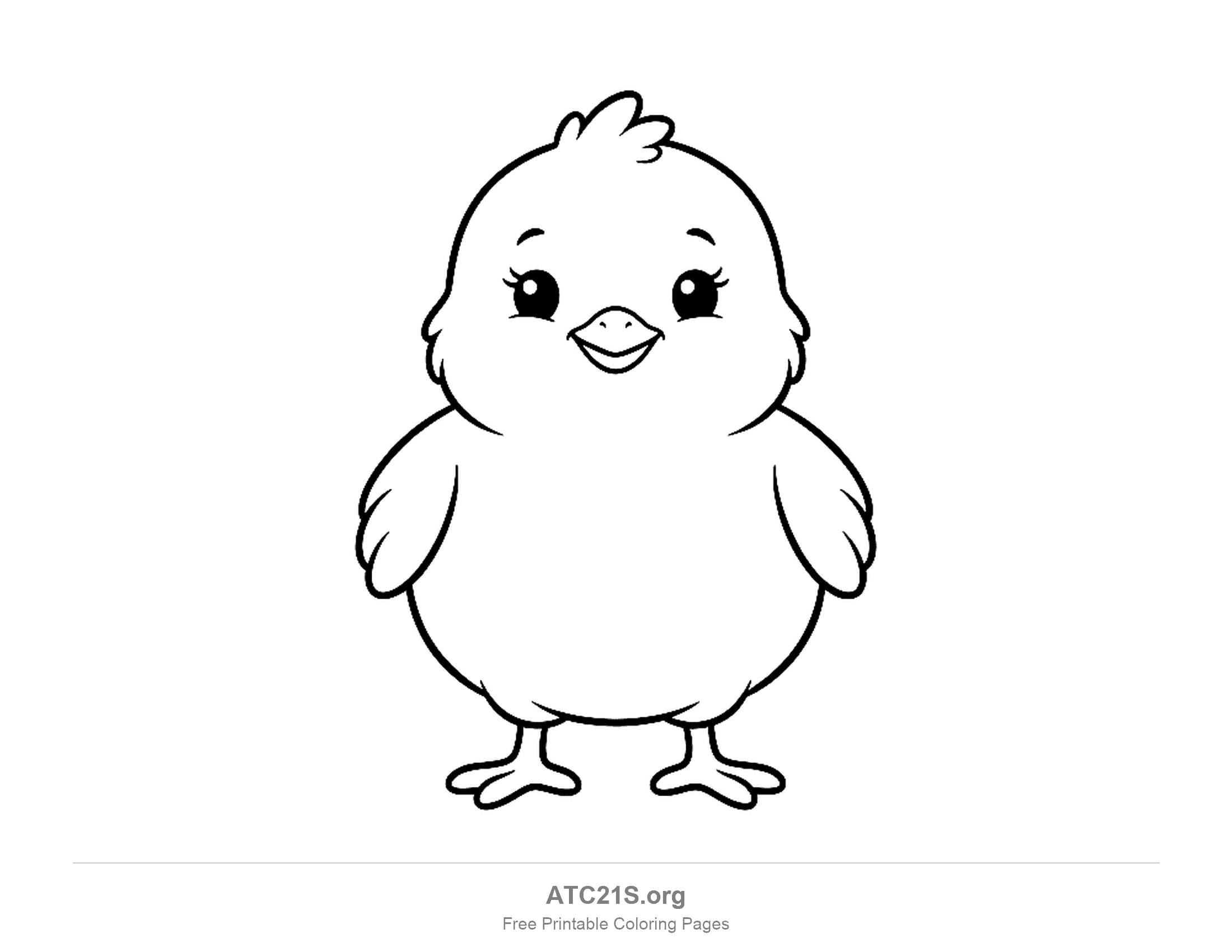 Bird coloring page