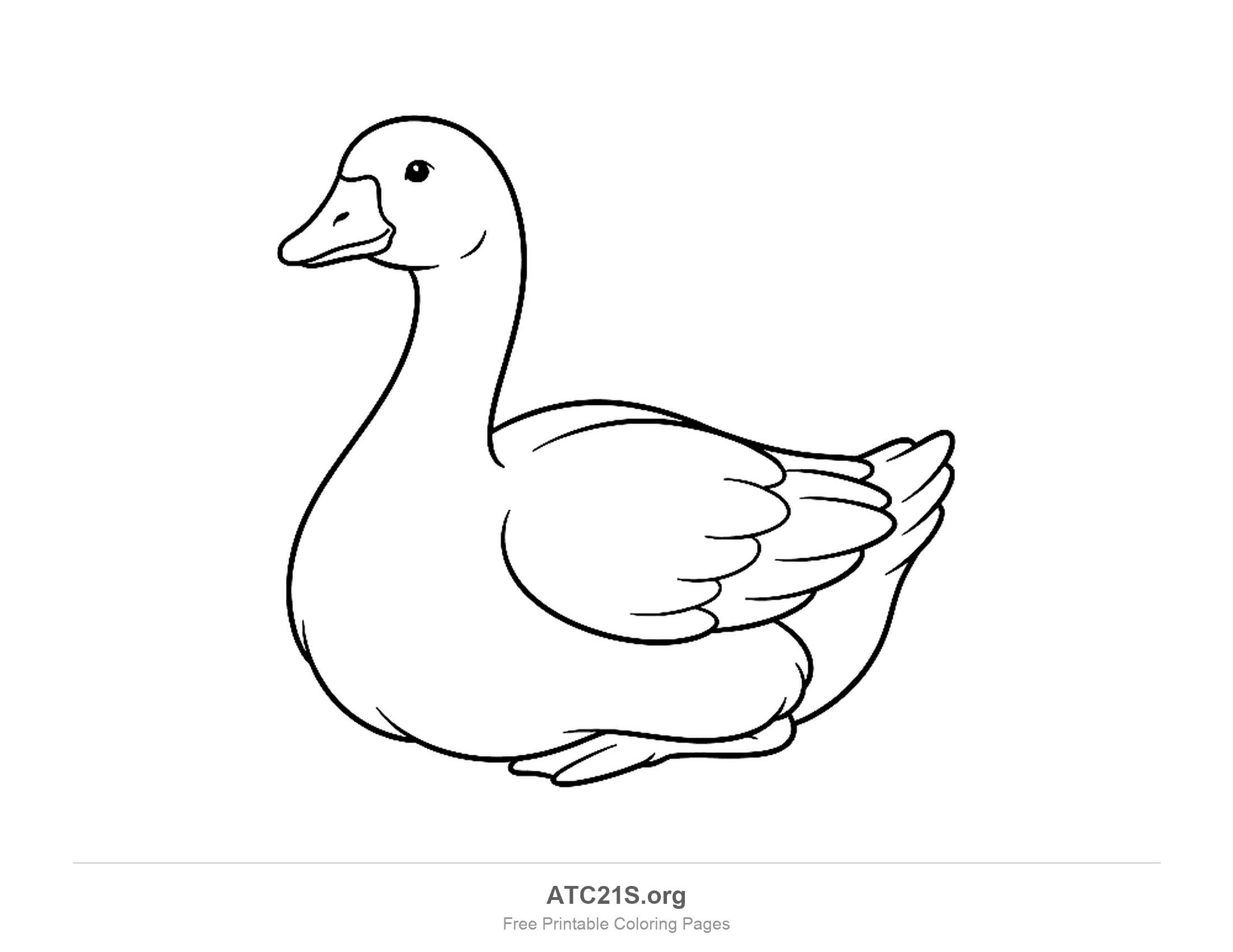 Goose coloring page