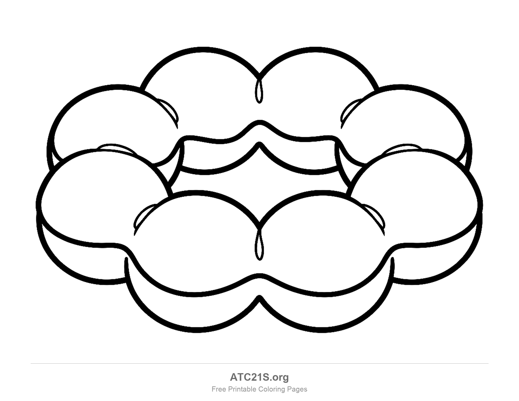 Donut coloring page