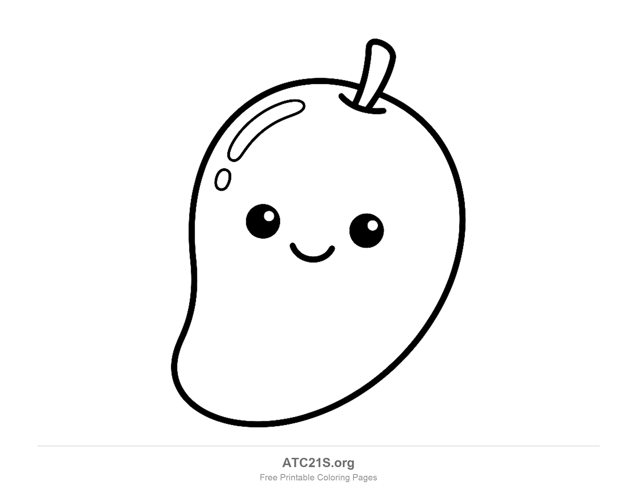 Mango coloring page