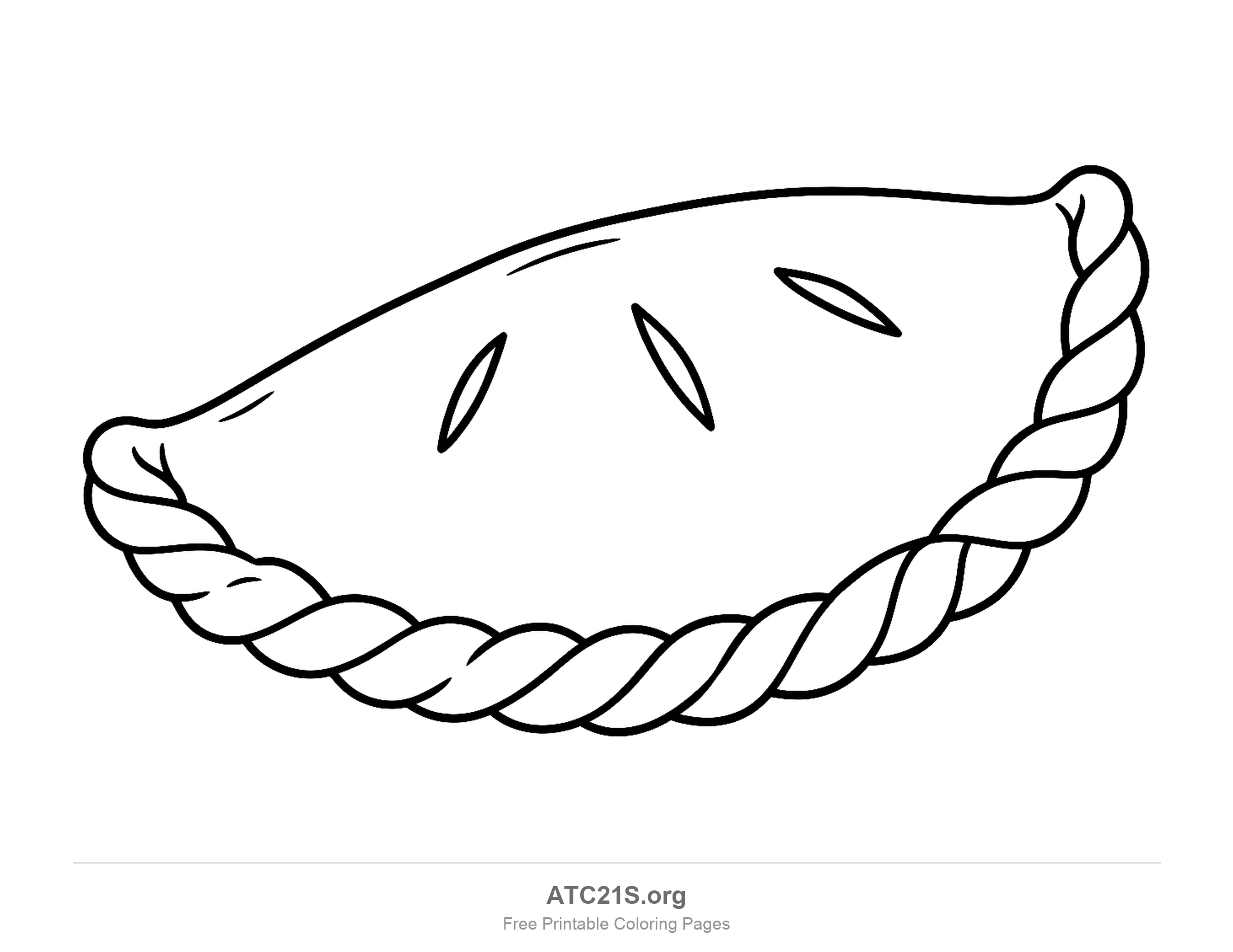 Pizza coloring page