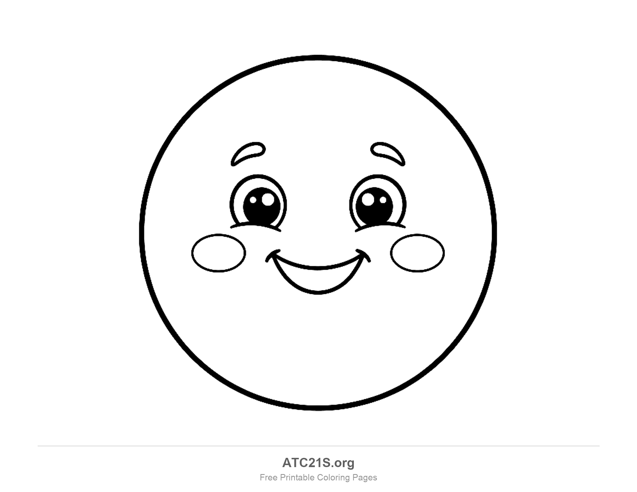 Moon coloring page