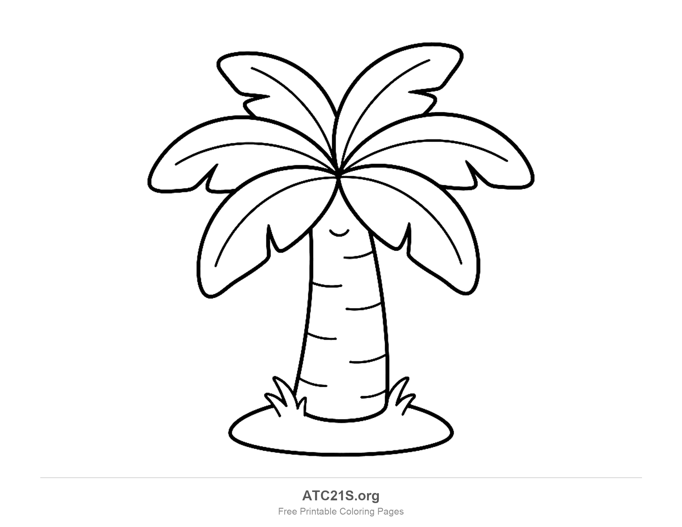 Palm Tree coloring page