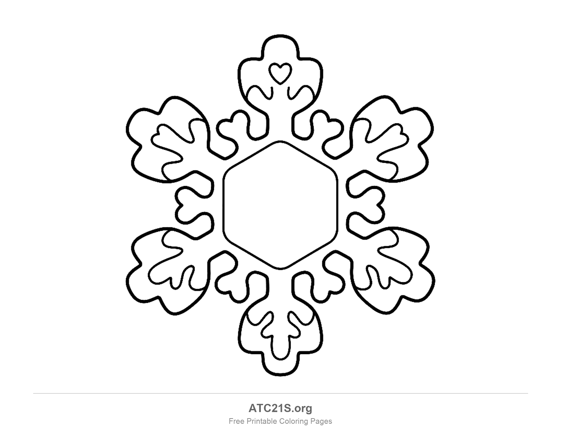 Snowflake coloring page