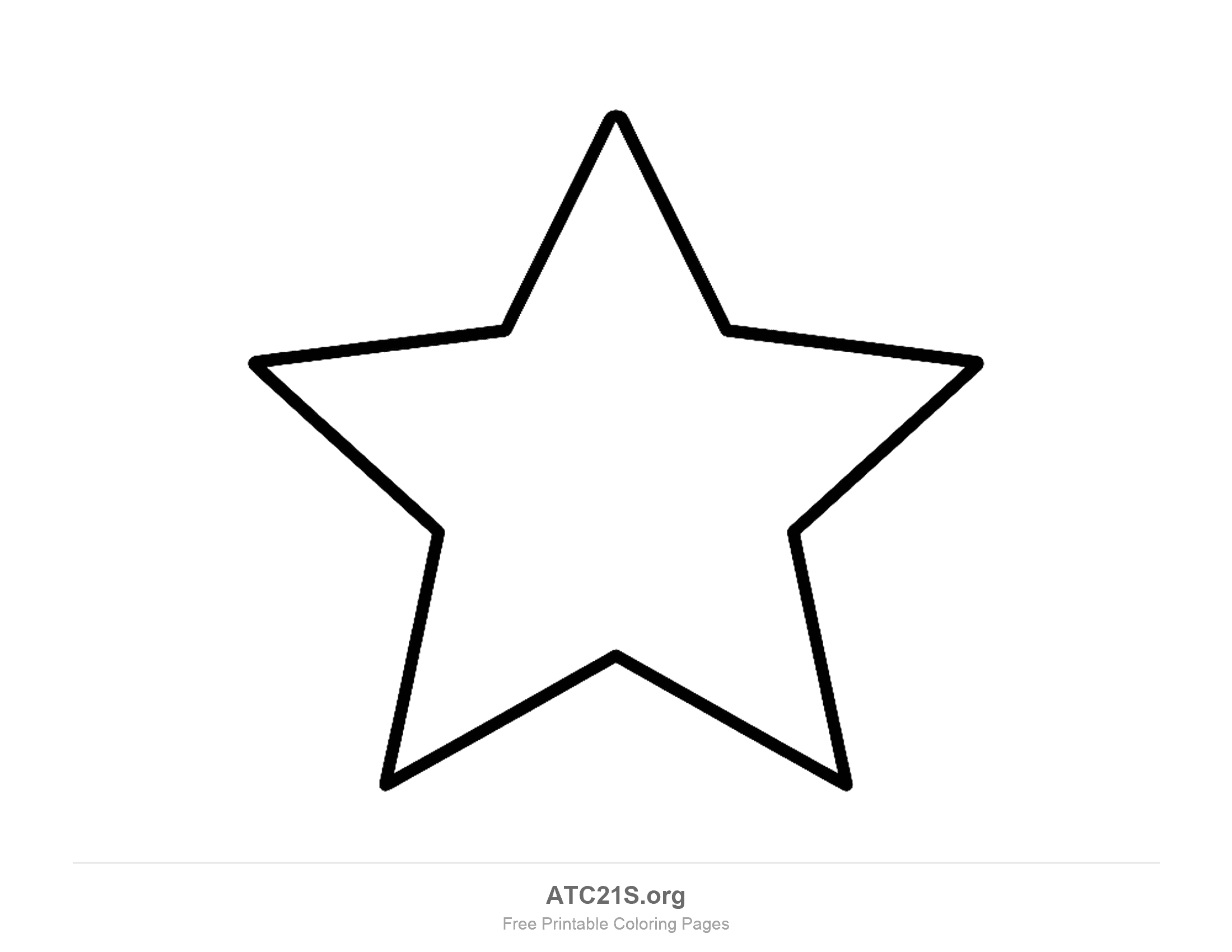 Star coloring page