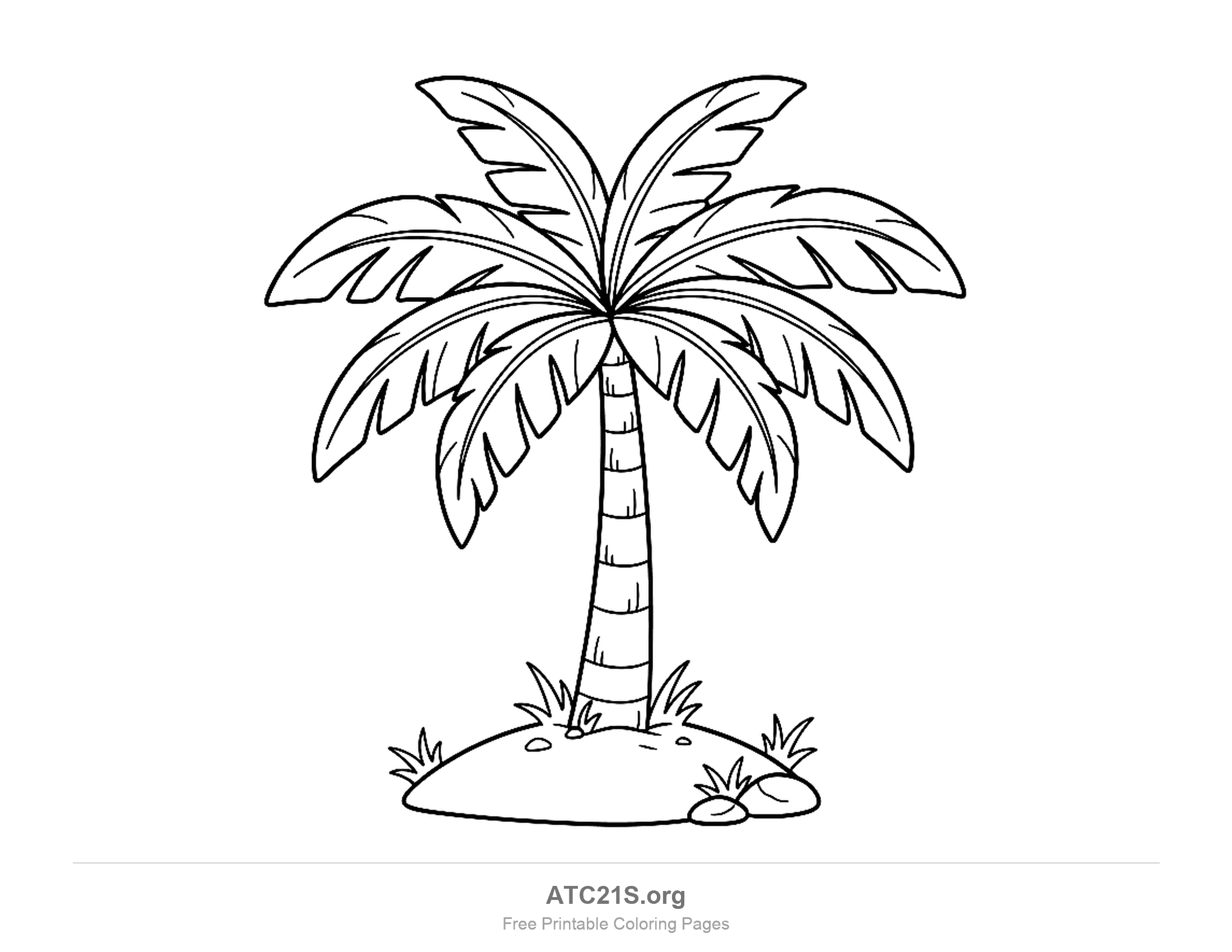 Tree coloring page