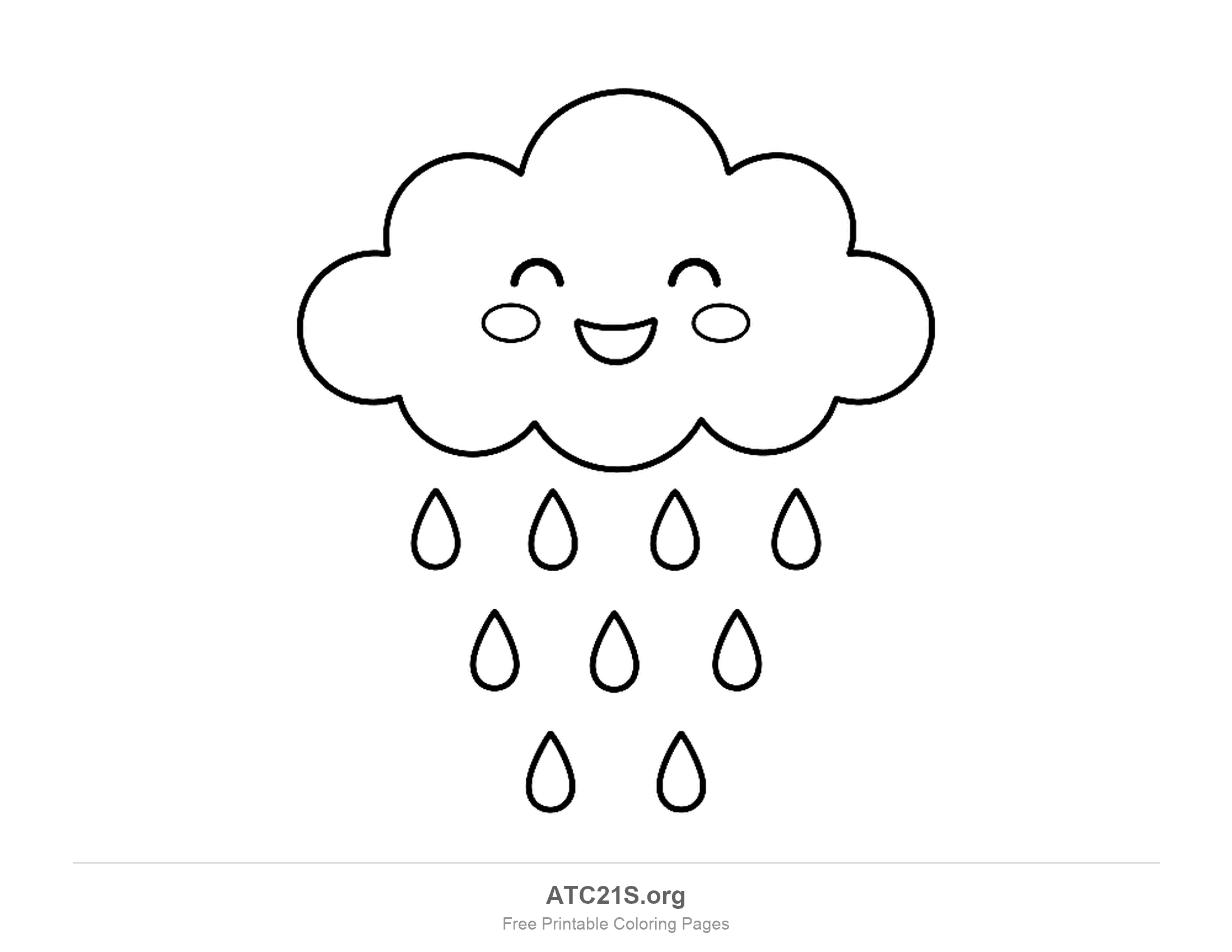 Weather coloring page