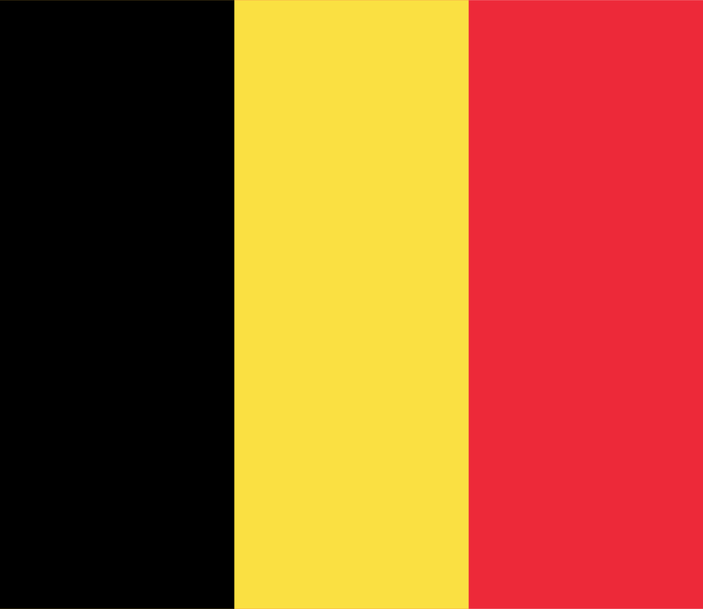 Belgium flag colored