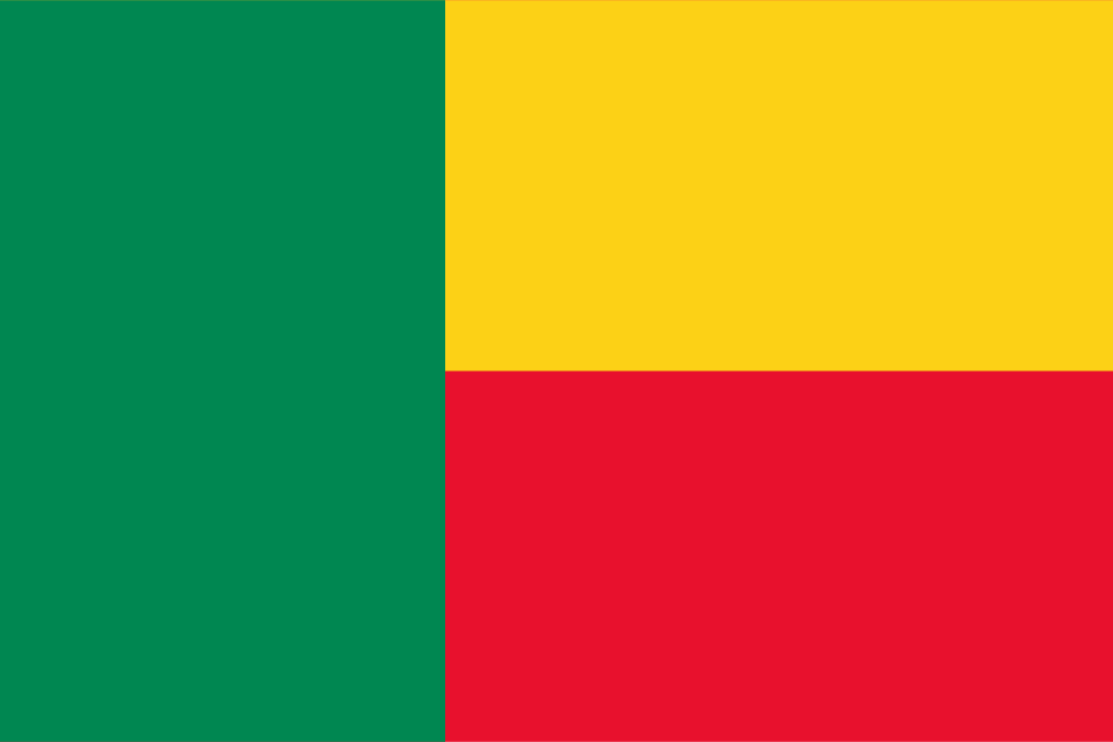 Benin flag colored