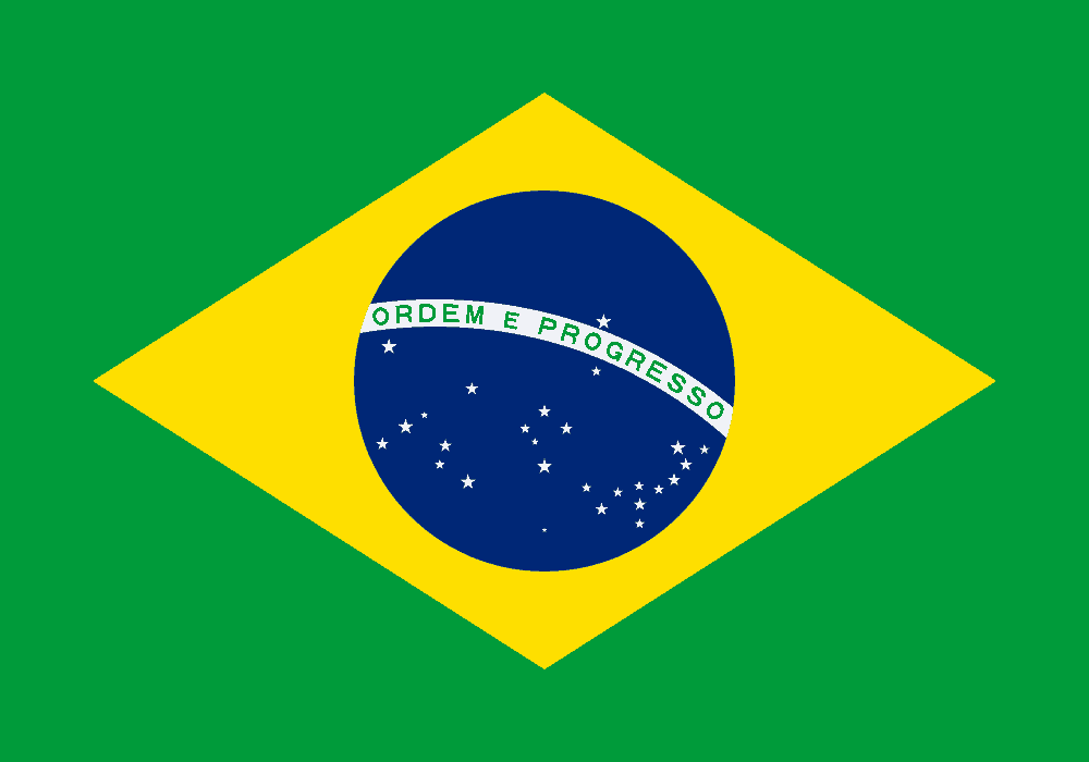Brazil flag colored