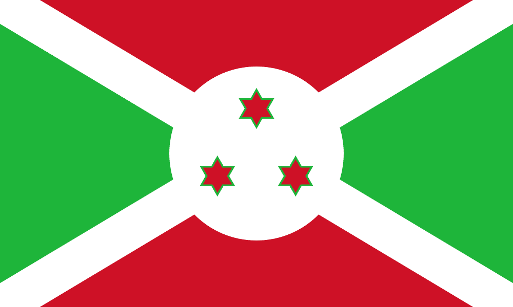 Burundi flag colored