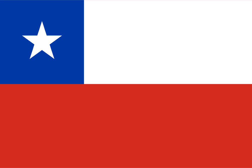 Chile flag colored