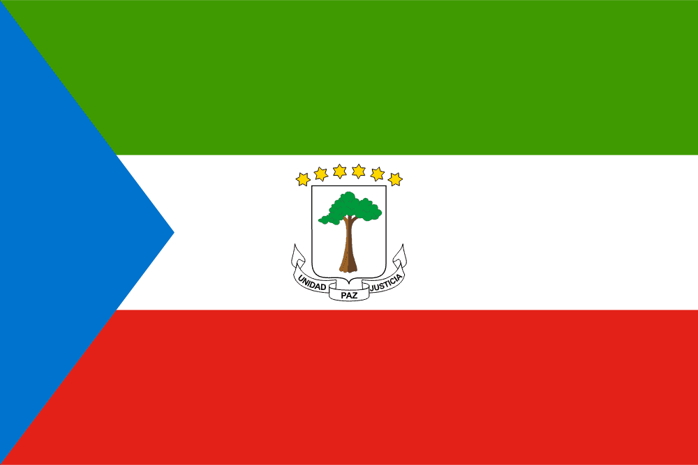 Equatorial Guinea flag colored
