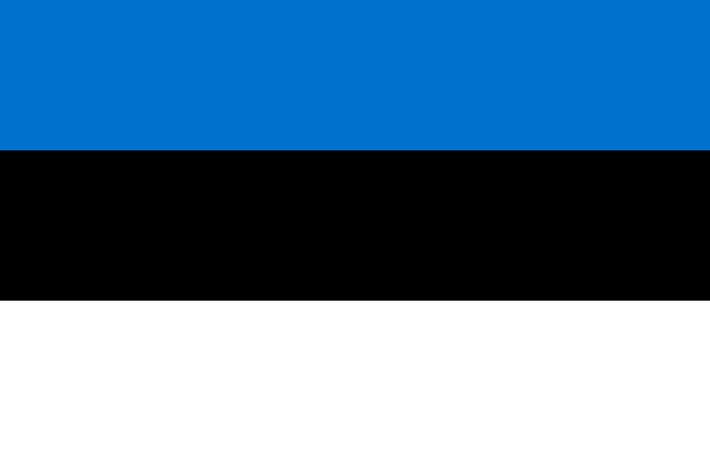 Estonia flag colored
