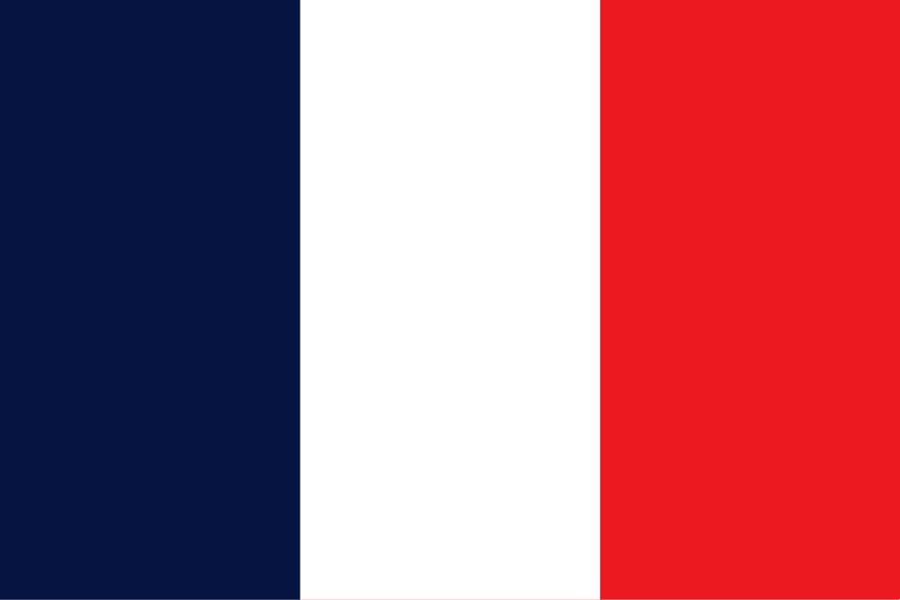 France flag colored