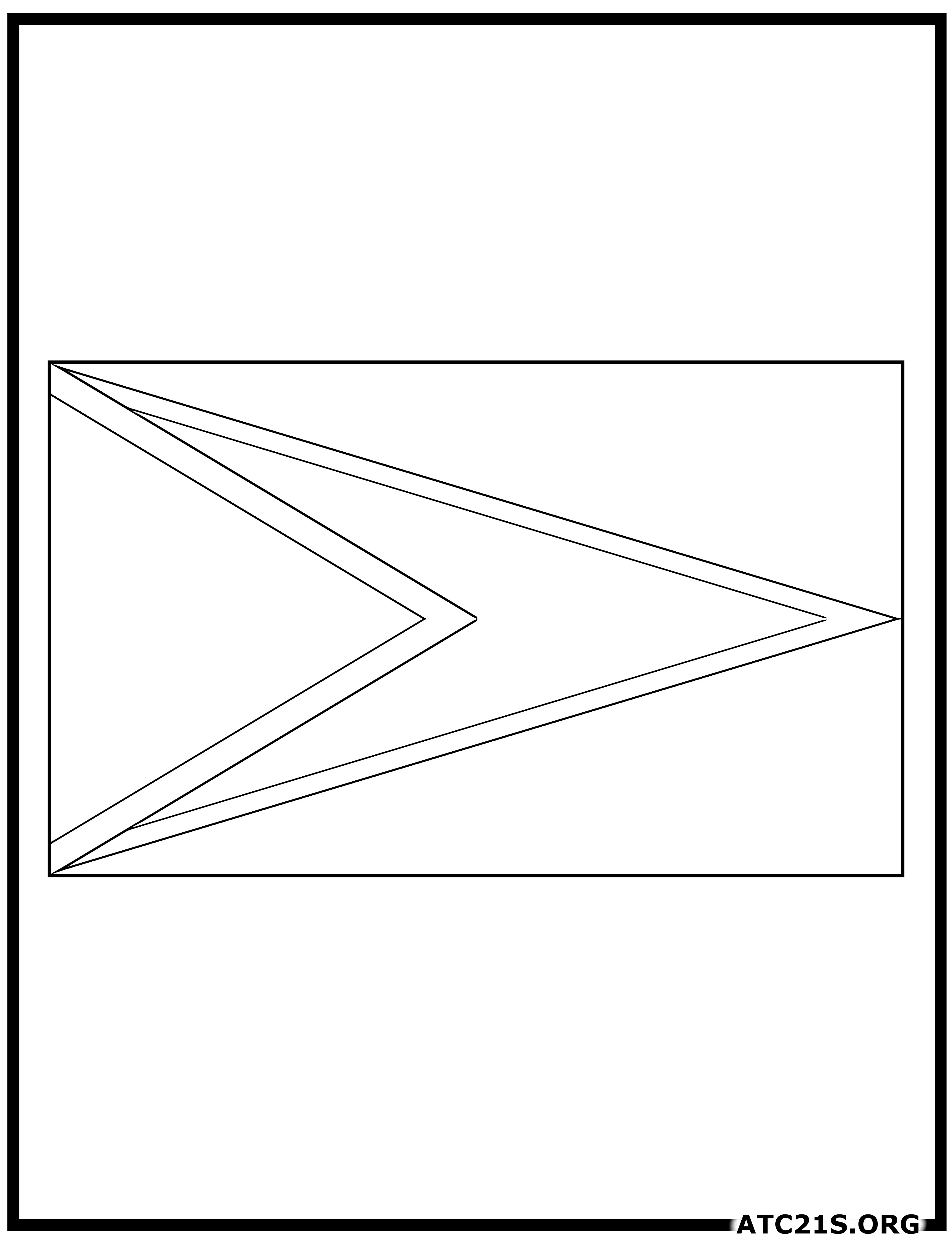 Guyana flag coloring page