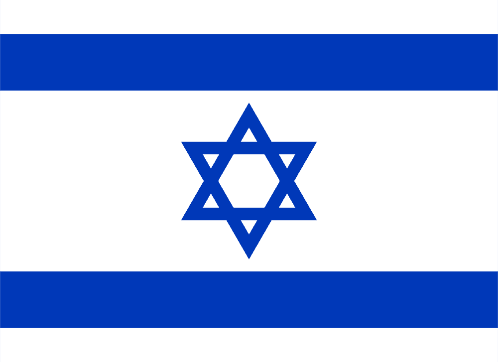 Israel flag colored