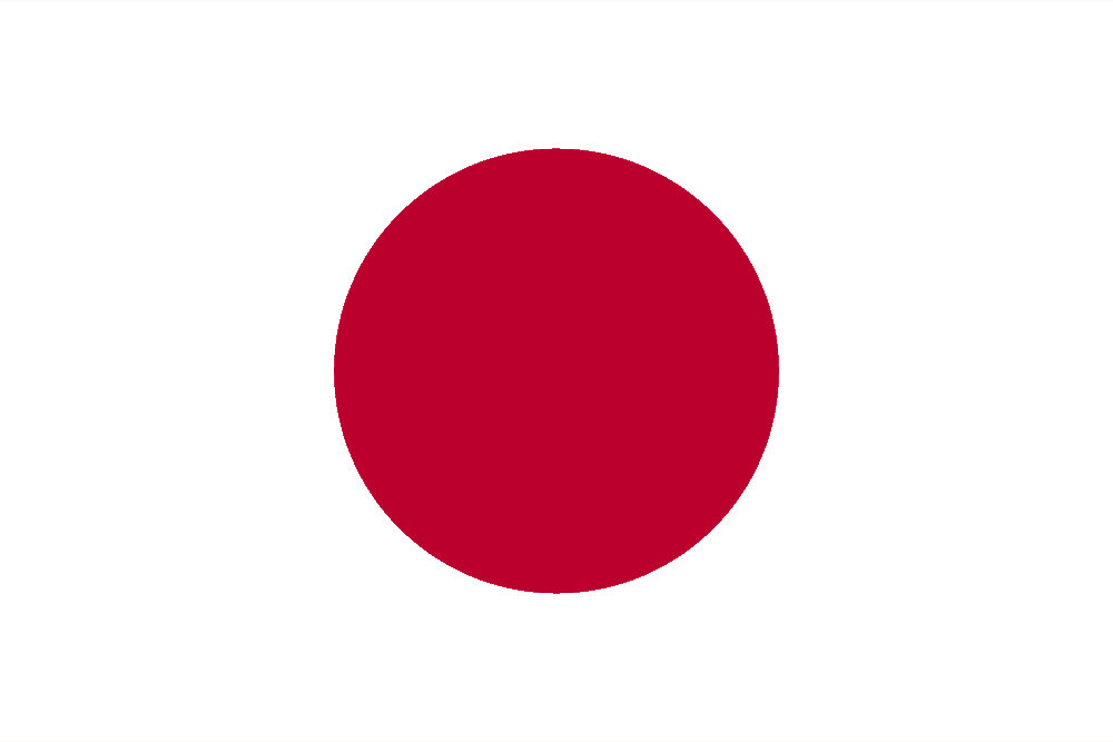 Japan flag colored