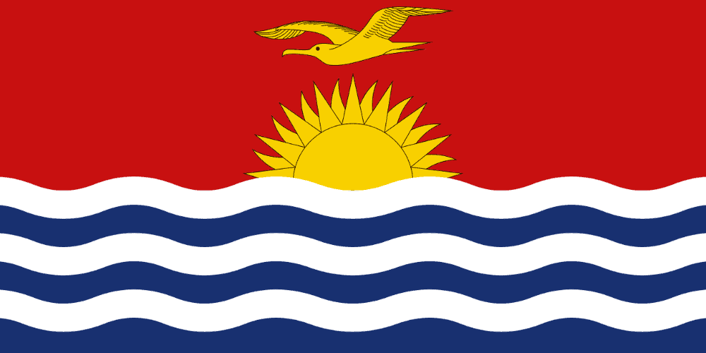 Kiribati flag colored