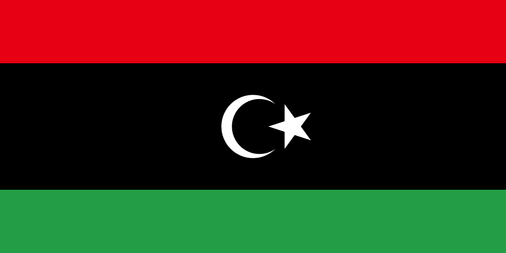 Libya flag colored