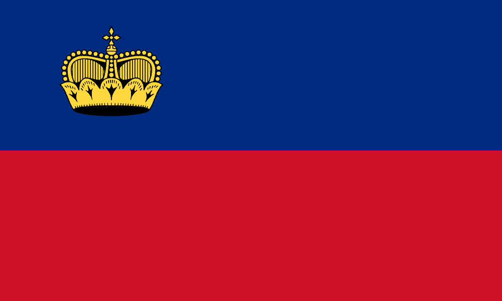 Liechtenstein flag colored