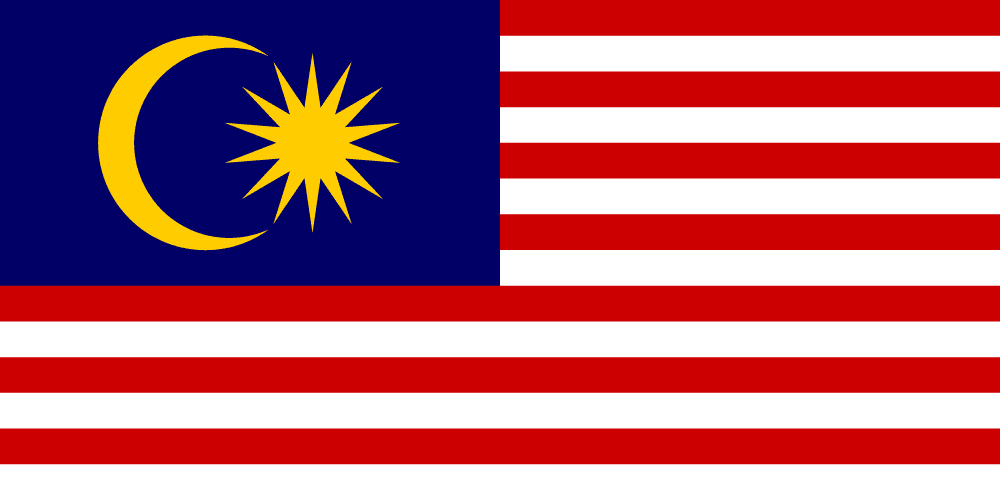 Malaysia flag colored