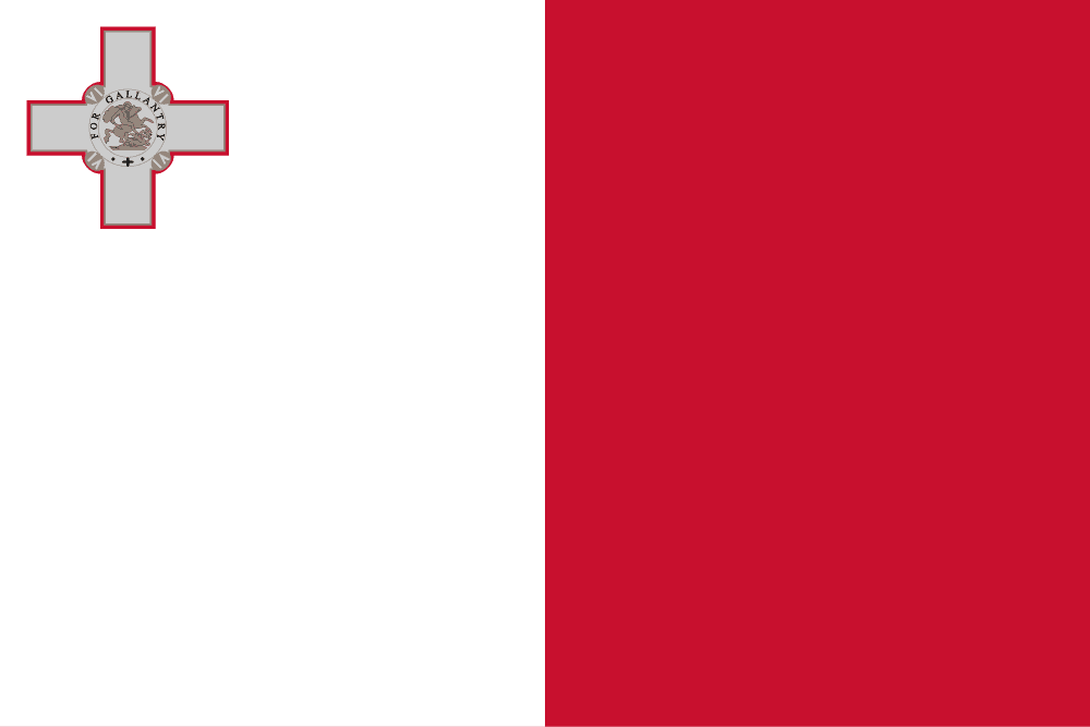 Malta flag colored