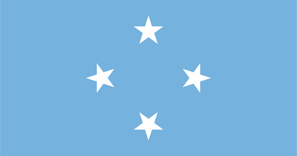 Micronesia flag colored