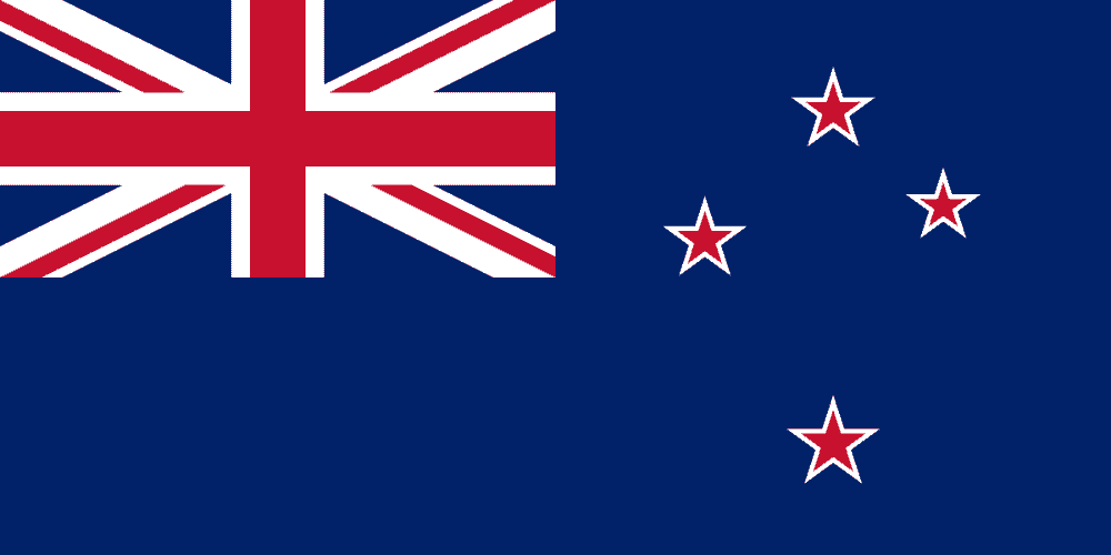 New Zealand flag colored