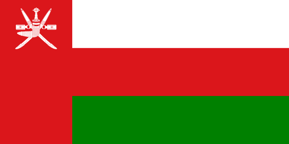 Oman flag colored