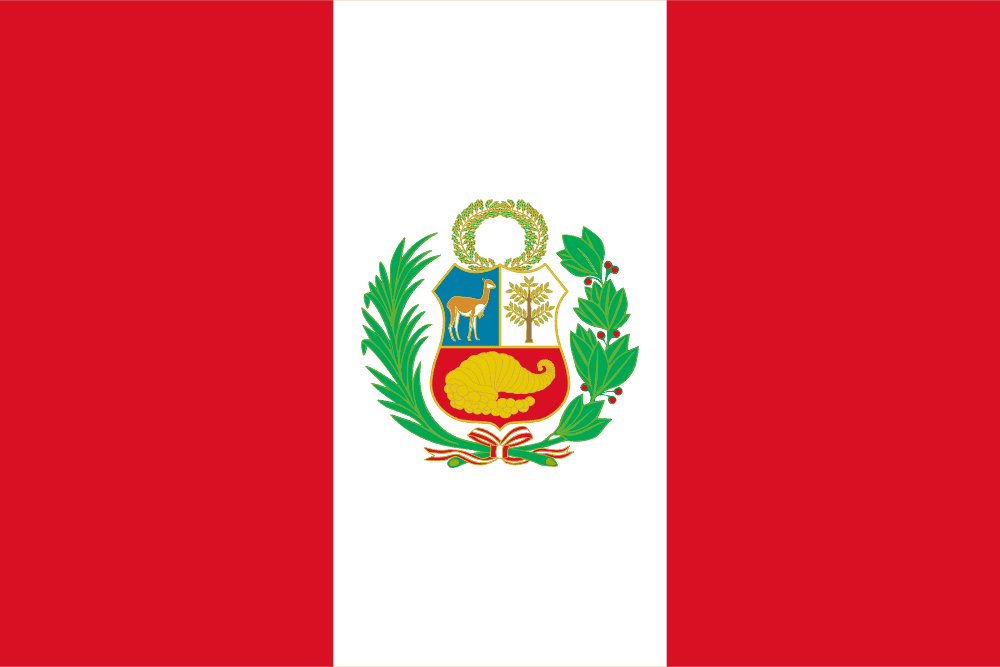 Peru flag colored