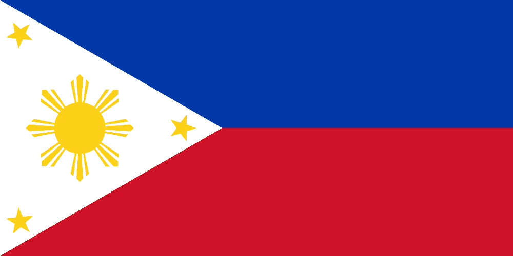 Philippines flag colored