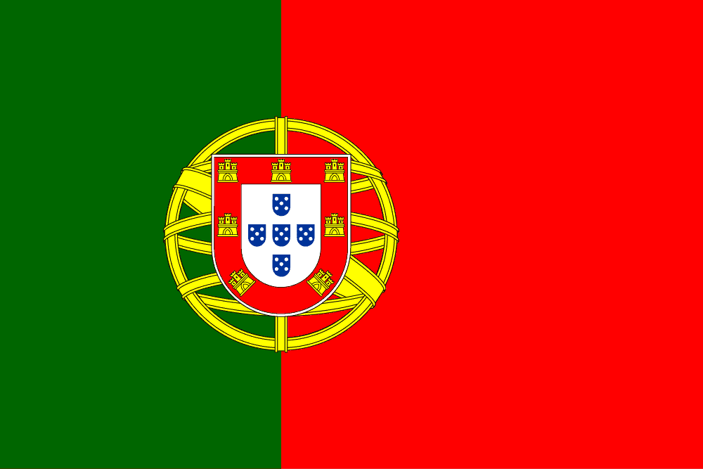 Portugal flag colored