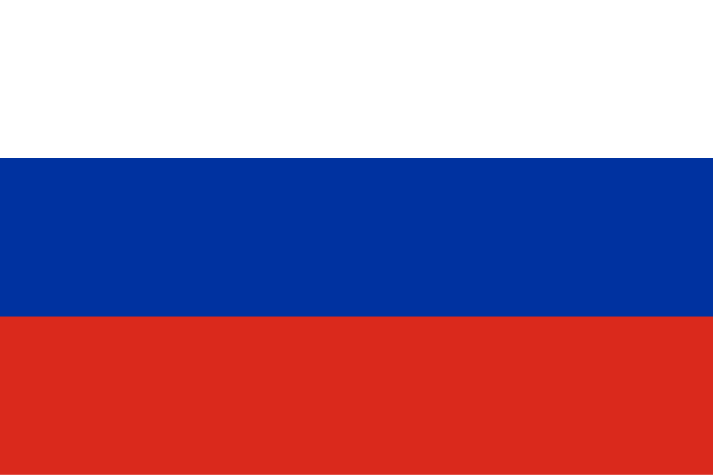 Russia flag colored