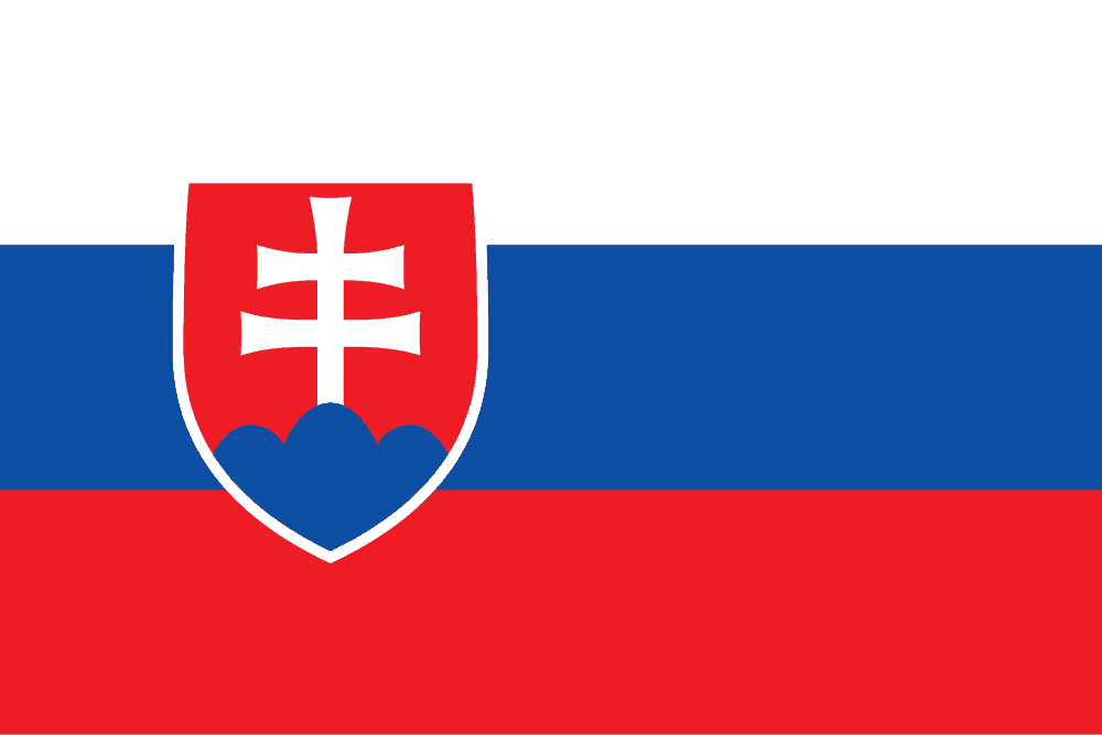 Slovakia flag colored
