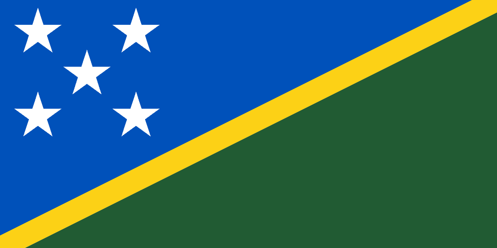 Solomon Islands flag colored