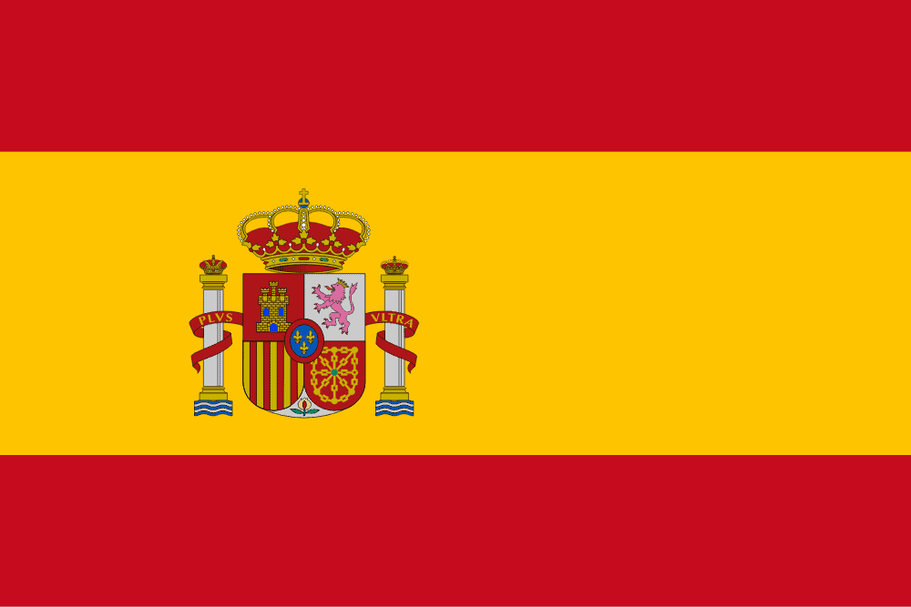 Spain flag colored