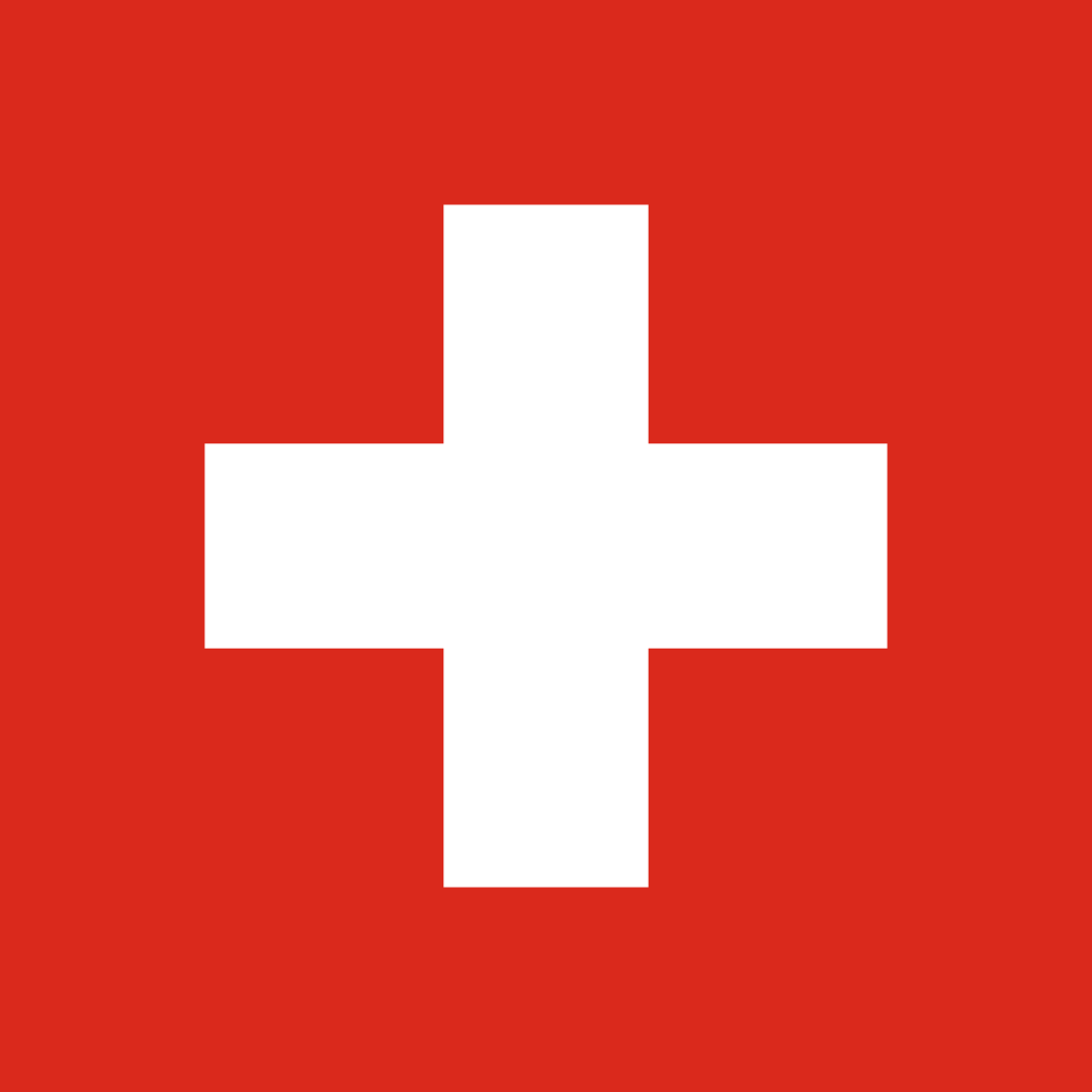 Switzerland flag colored