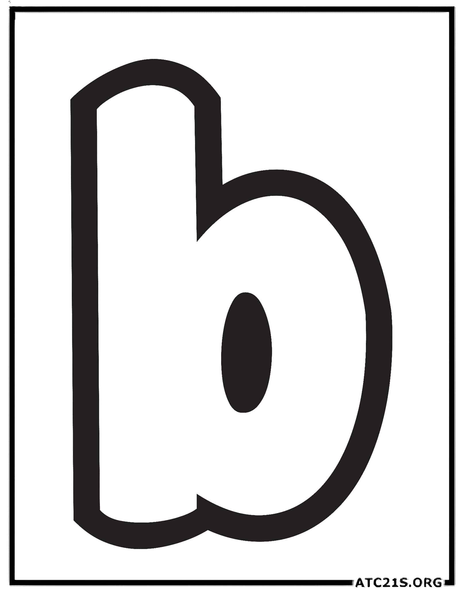 Letter A lowercase bubbly coloring page