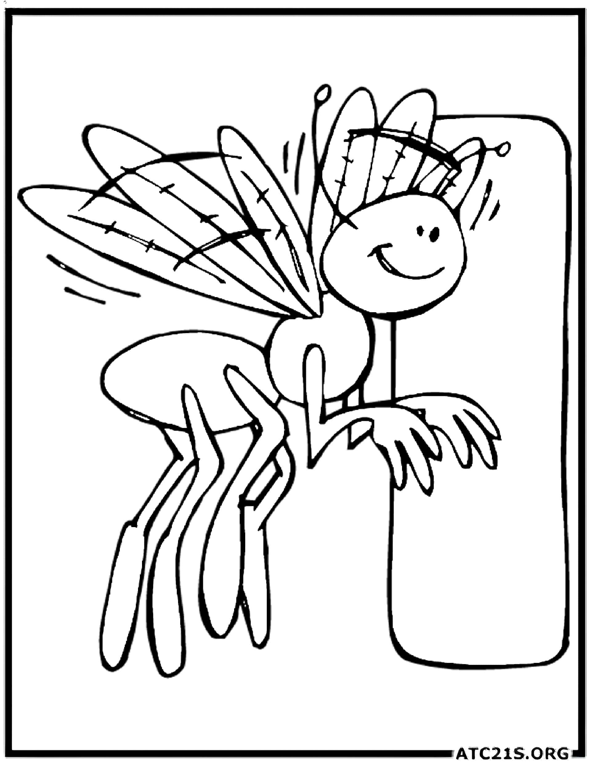 Letter I coloring page variant 1